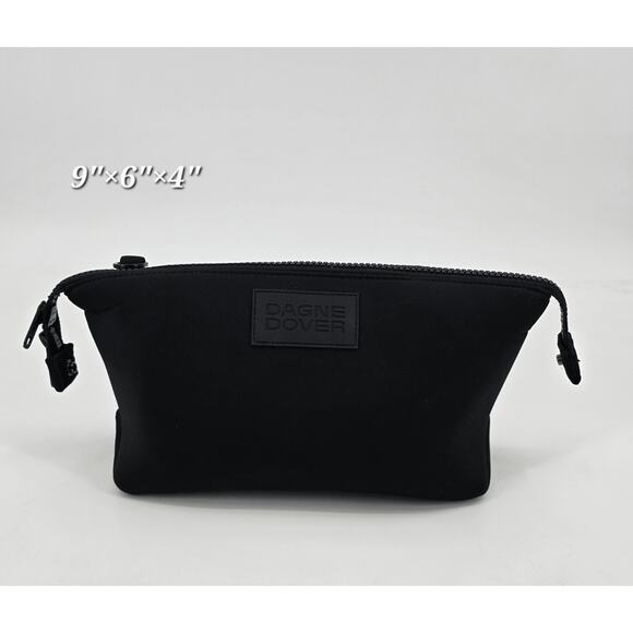 Dagne Dover Hunter Neoprene Toiletry Bag Set – Small & Large – Onyx Black - Picture 2 of 11